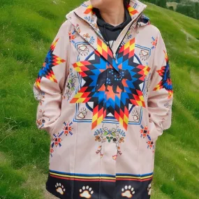 3/4-length Native coat (Bear white)