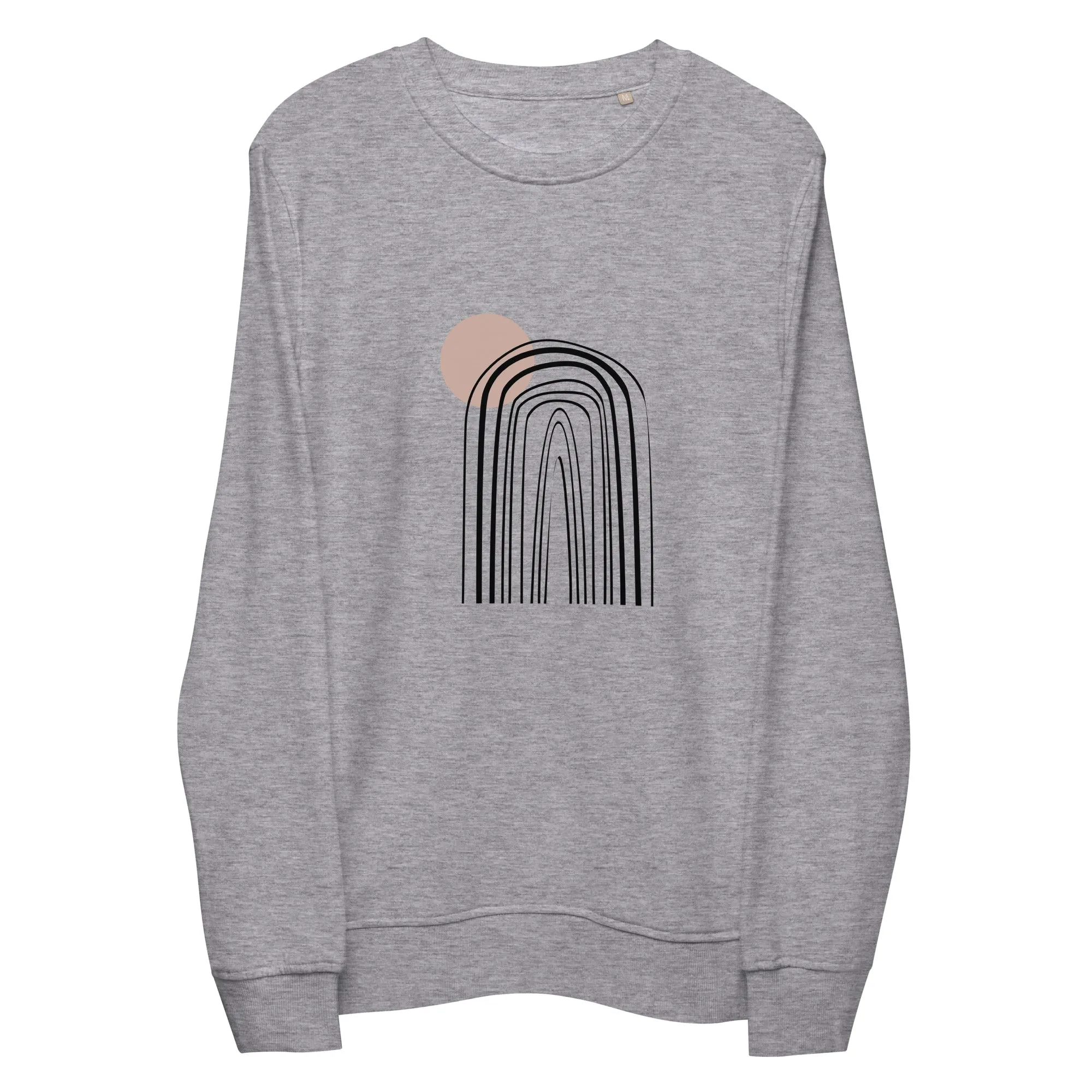 Abstract Lines Graphic Men Organic Sweatshirt