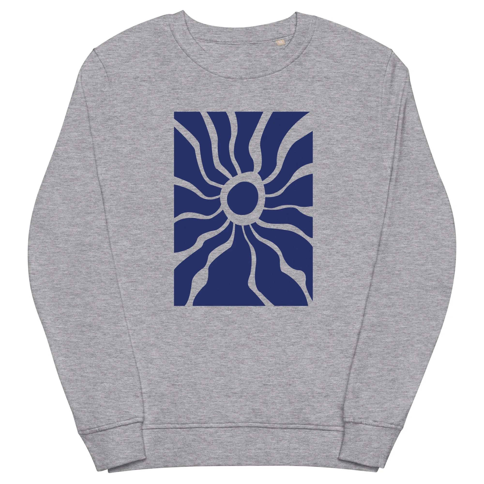 Abstract Sun Graphic Men Organic Sweatshirt