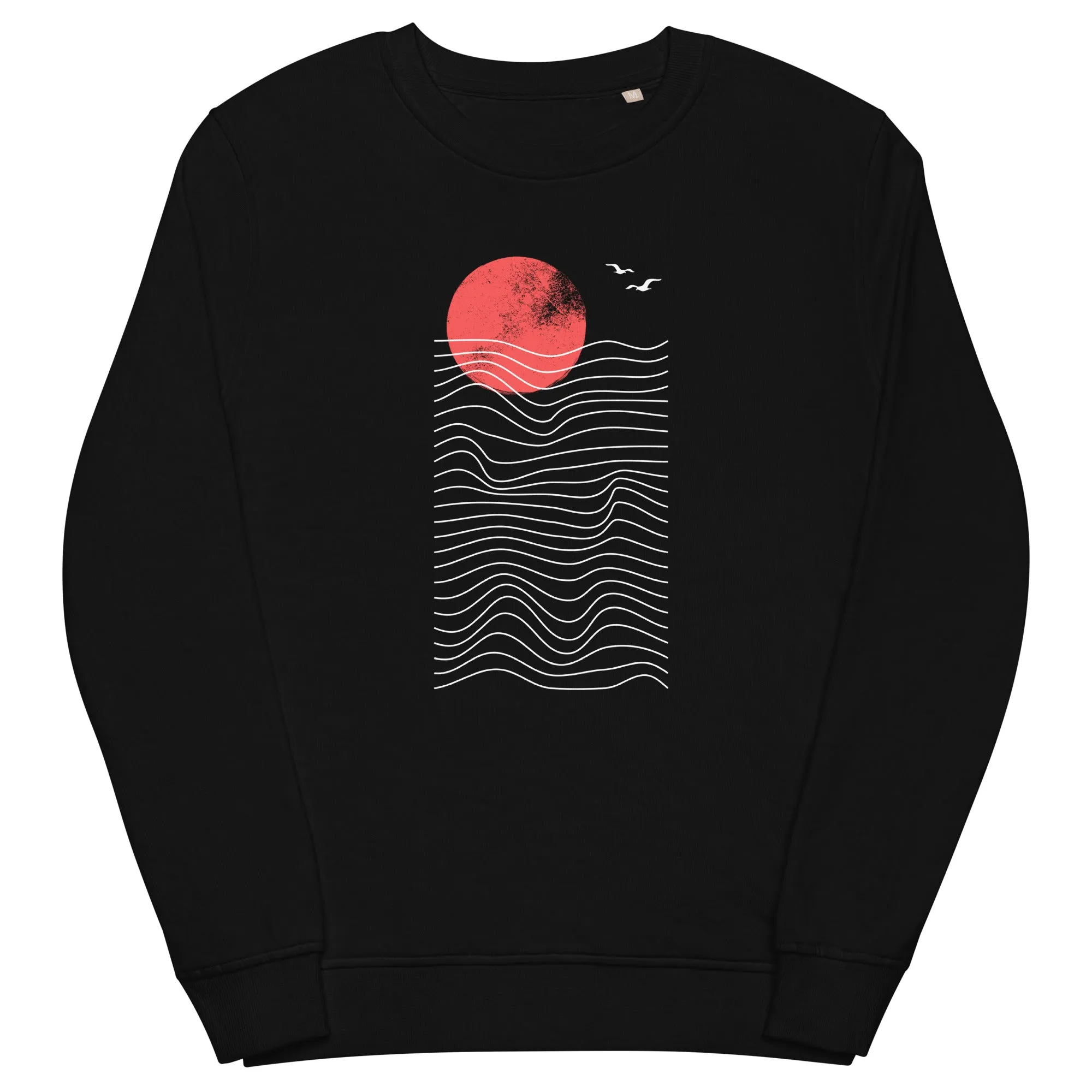 Abstract Sunset Graphic Men Organic Sweatshirt