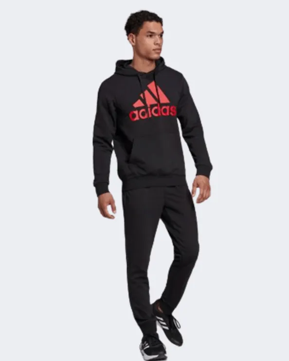 Adidas Aeroready Essentials Kangaroo Pocket  Men Sportswear Suit Black/Red Hl2222