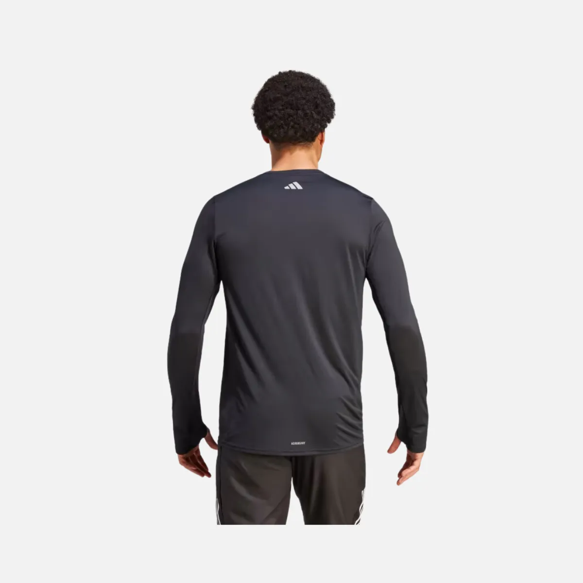 Adidas Brand Love Long Sleeve Men's Running Sweatshirt -Black