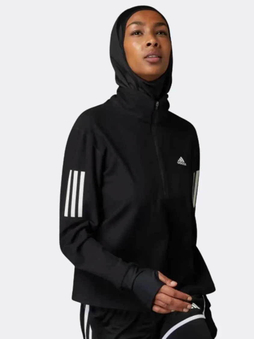 Adidas Own The Run Women Running Sweatshirt Black