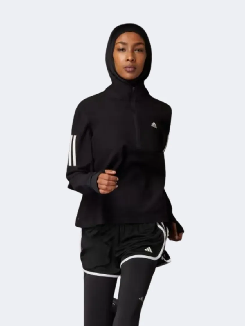 Adidas Own The Run Women Running Sweatshirt Black