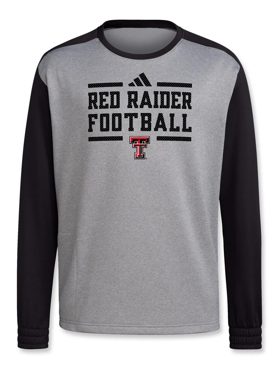 Adidas Texas Tech Team Issue "Locker Practice Football" Crew Sweatshirt