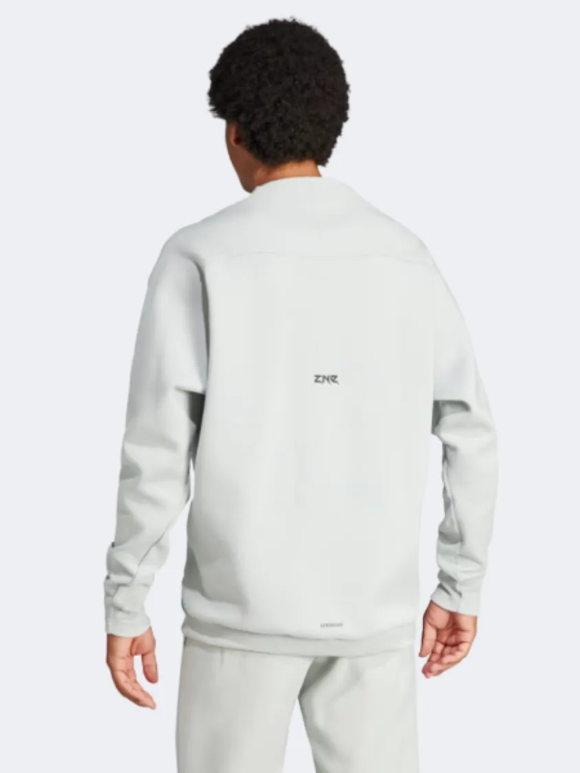 Adidas Z.N.E Men Sportswear Sweatshirt Wonder Silver