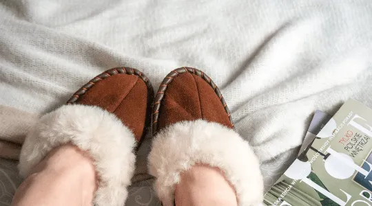 Adult Natural Sheepskin Mules - Brown