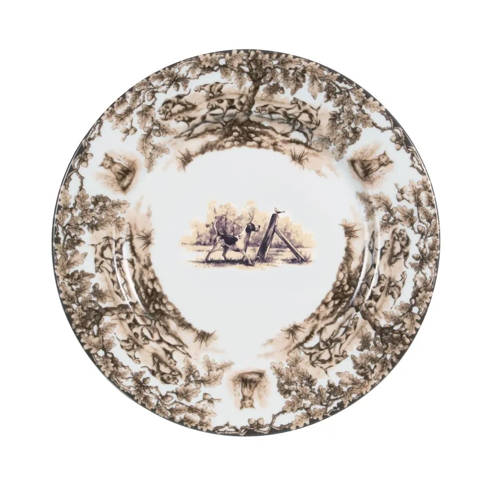 Aiken Hunt Dinnerware Dinner Plate - Hound