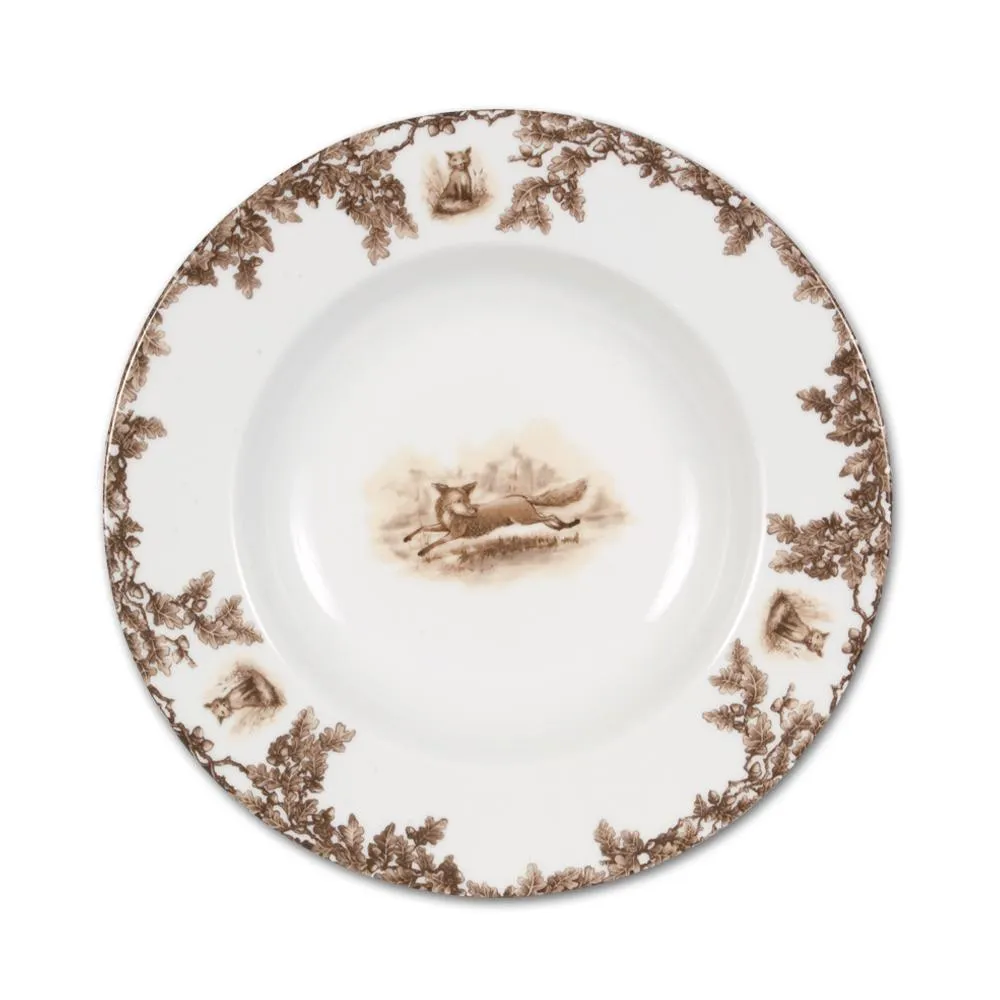 Aiken Hunt Dinnerware Rimmed Soup Bowl - Fox