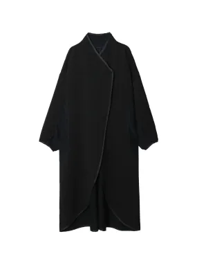 Air Compact Bi Pattern Long Coat