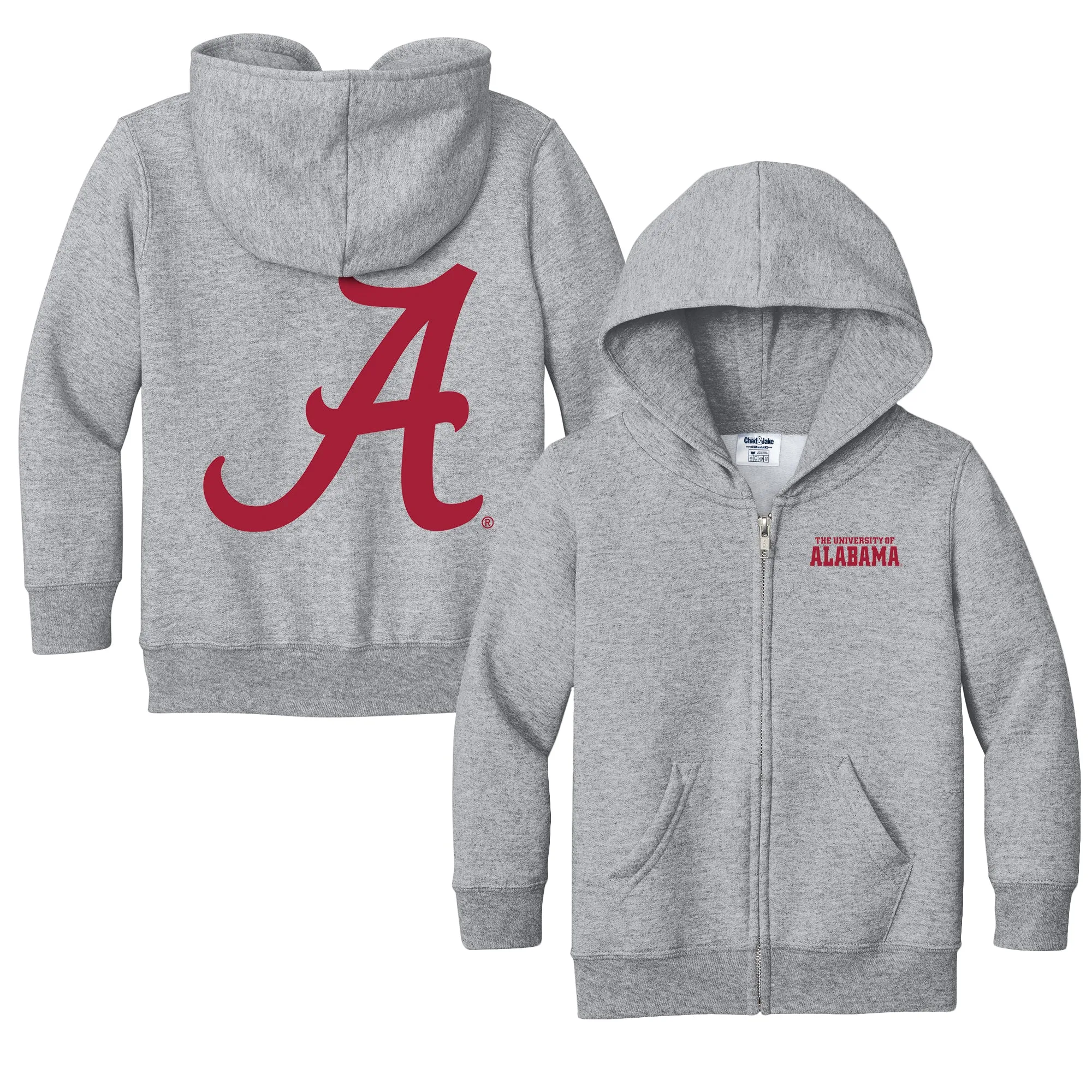 Alabama Crimson Tide Logo Toddler Full-Zip Sweatshirt