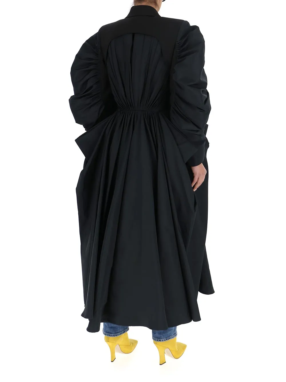 Alexander McQueen Spliced Drape Coat