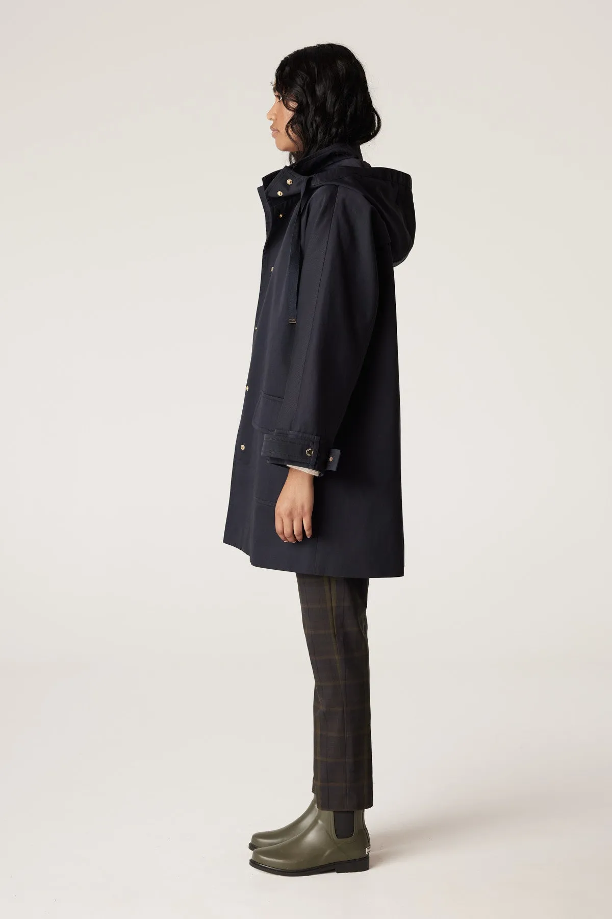 Anais Car Coat - Navy