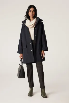 Anais Car Coat - Navy