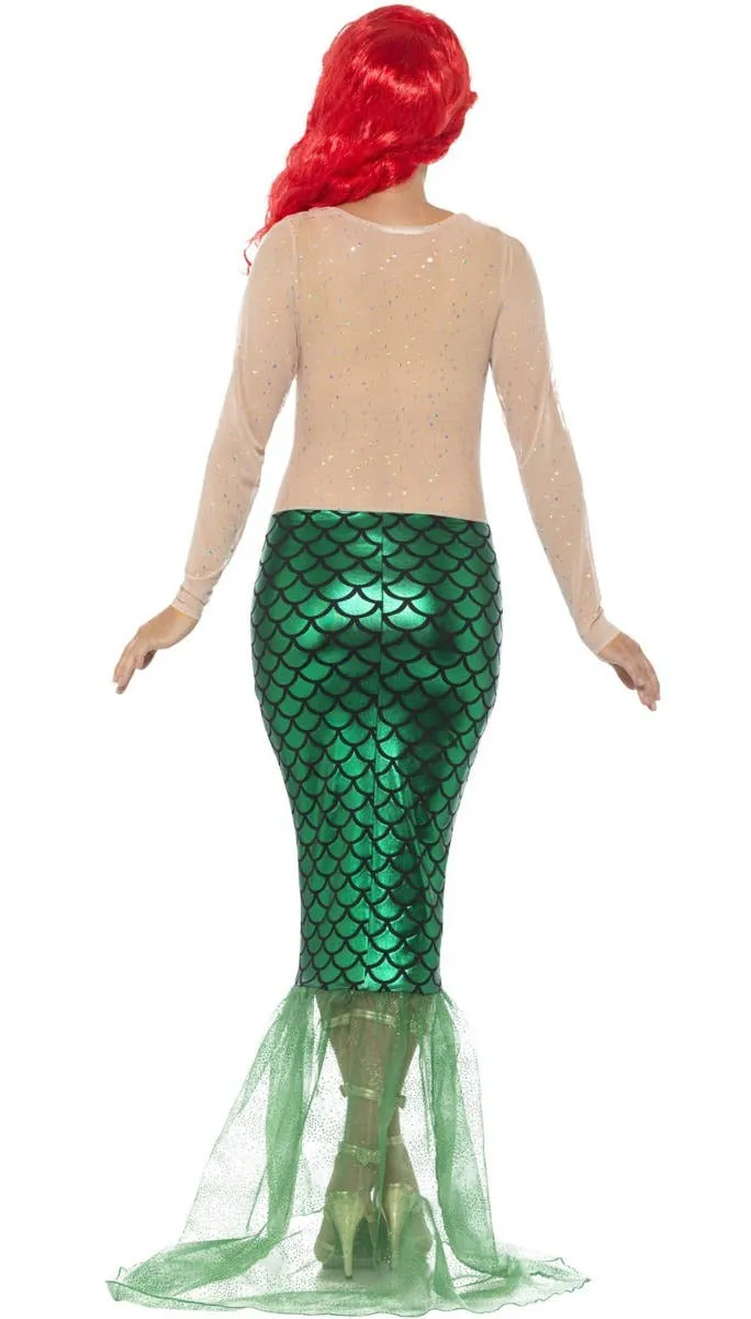 Ariel Womens Deluxe Mermaid Princess Costume