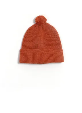 Baby Alpaca Wool Cap | Orange