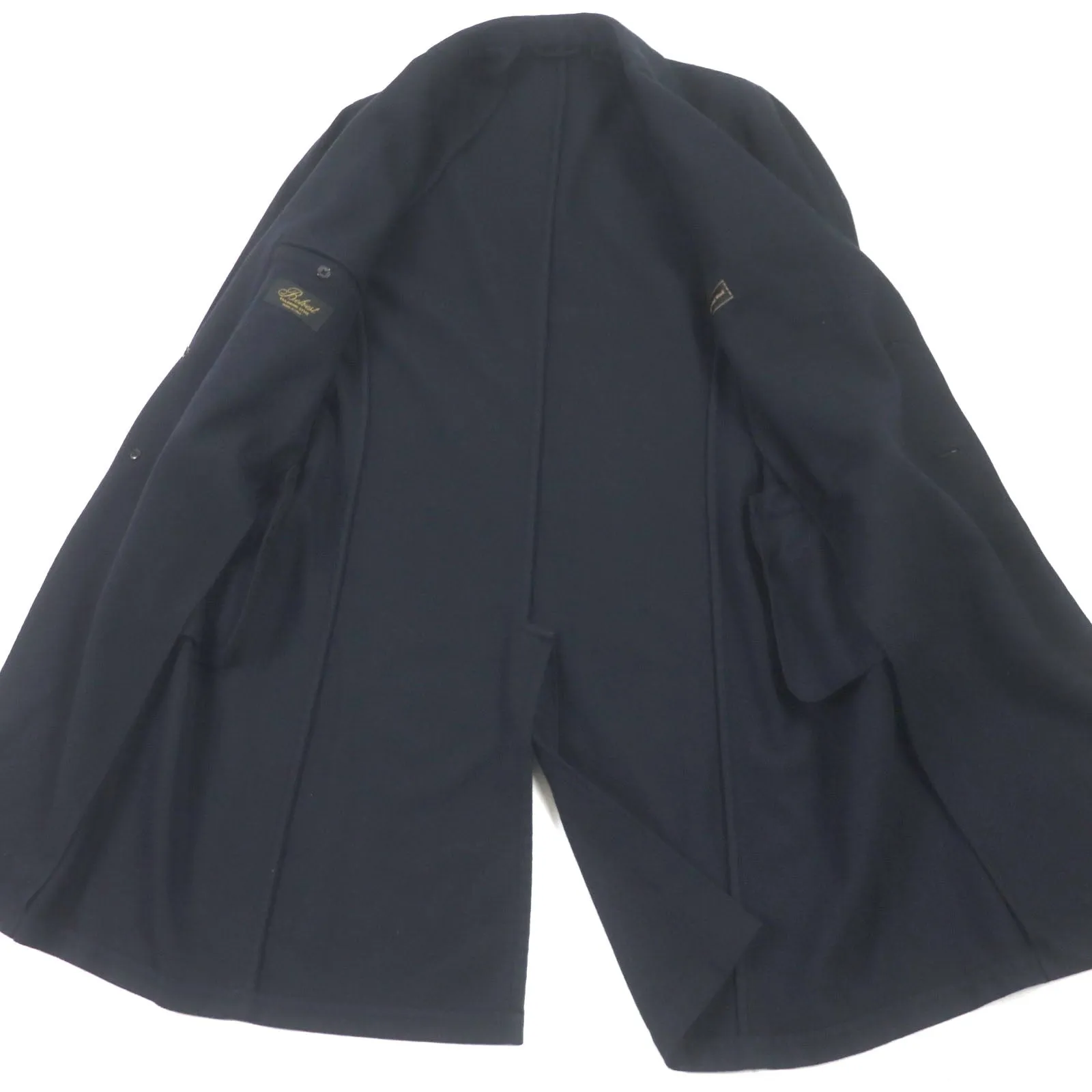 Belvest Cashmere Wool Chester Coat Dark Navy