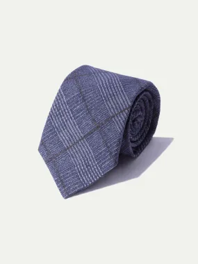 Blue Prince of Wales tie - Made In Italy