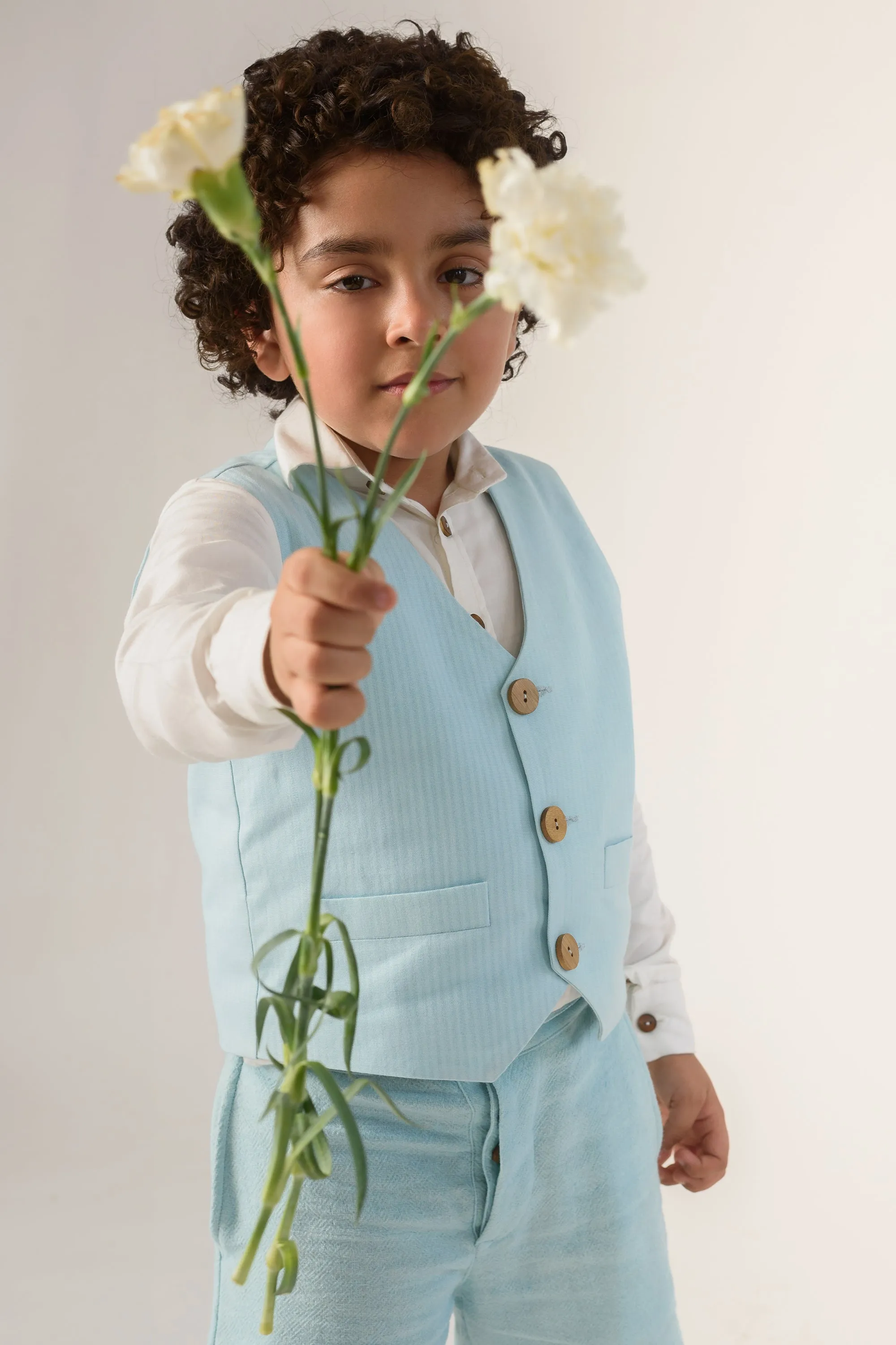 Bluery Snipper- Organic Cotton Waistcoat for Boys