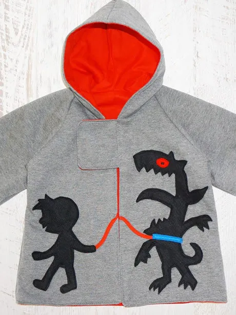 Boys Reversible Hoodie Jacket Sewing Pattern