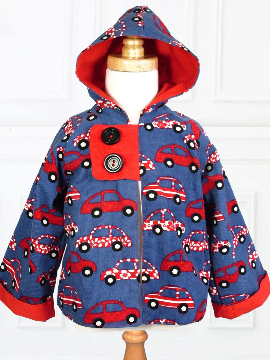 Boys Reversible Hoodie Jacket Sewing Pattern