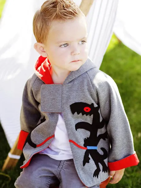 Boys Reversible Hoodie Jacket Sewing Pattern