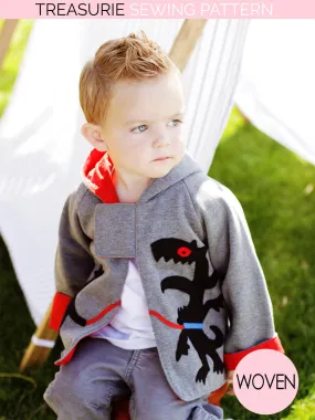 Boys Reversible Hoodie Jacket Sewing Pattern