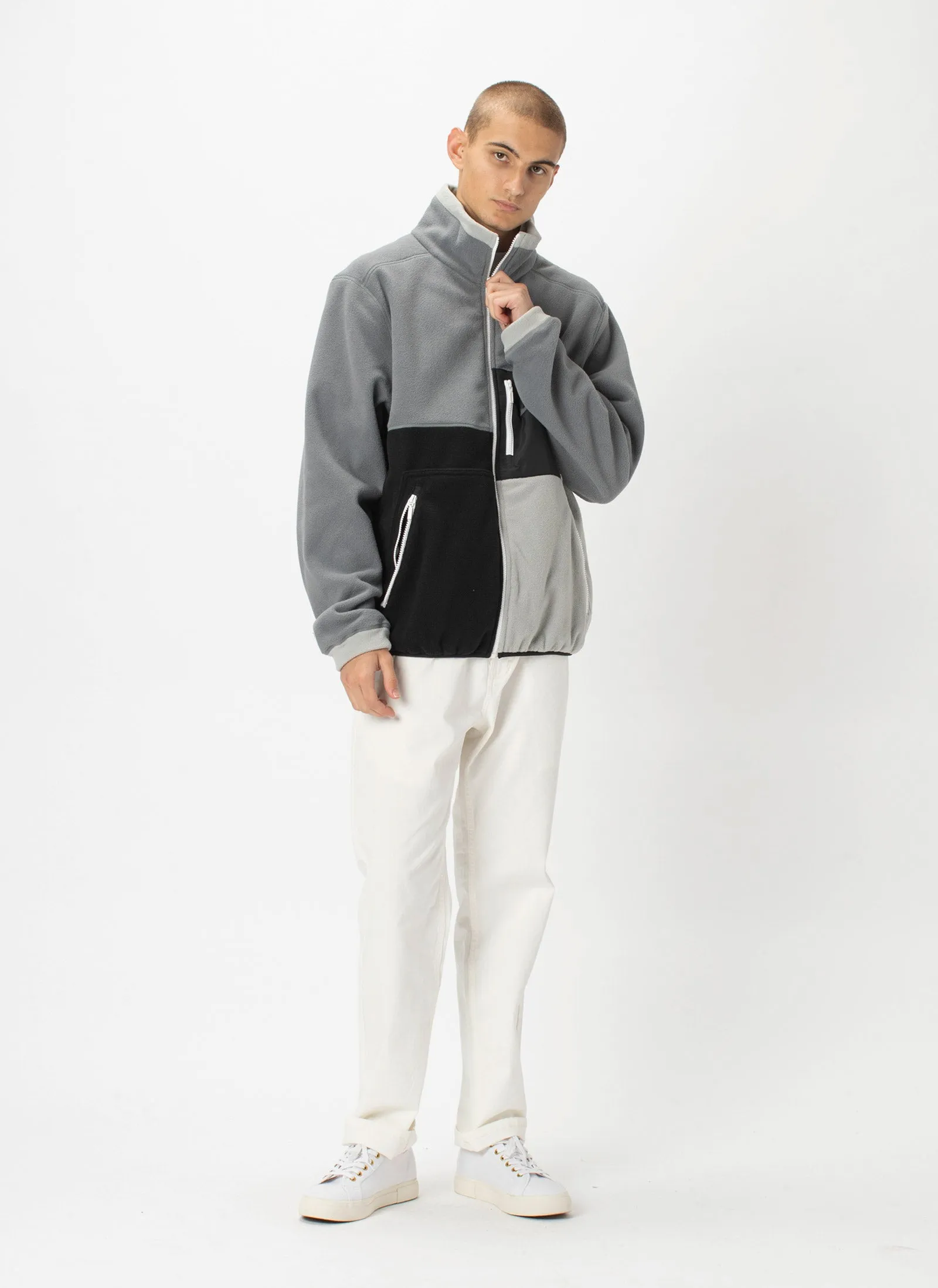 B.Quick Polarfleece Jacket Grey Panel