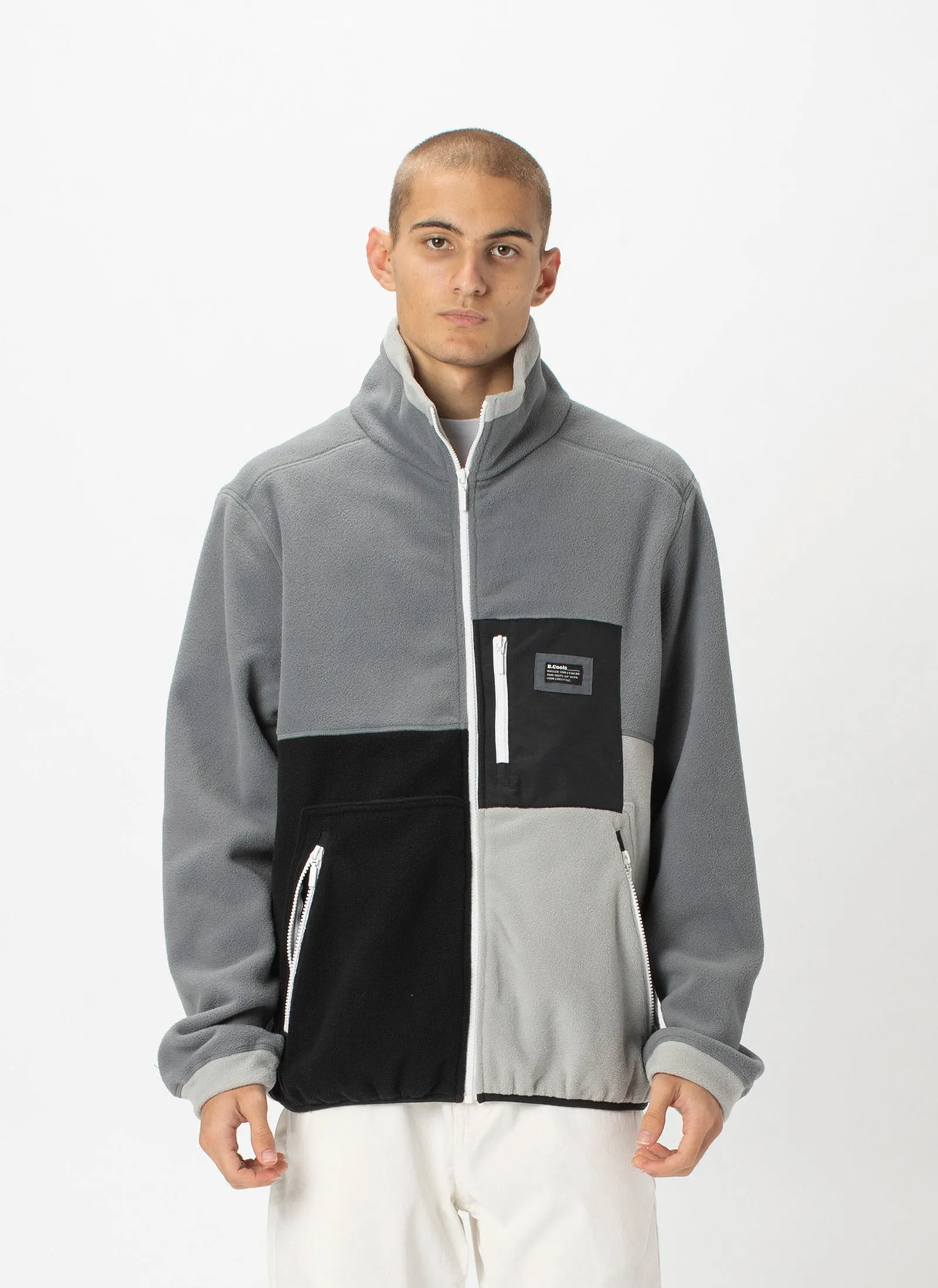 B.Quick Polarfleece Jacket Grey Panel