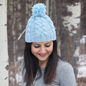 Braided Cable Knit Hat Knitting Pattern