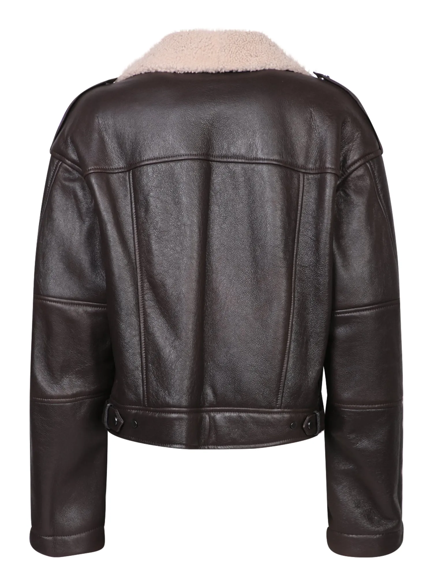 Brown Aviator Shearling Jacket