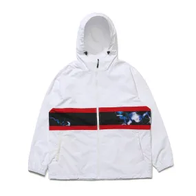 BRT LOGO HOODED JACKET WHITE