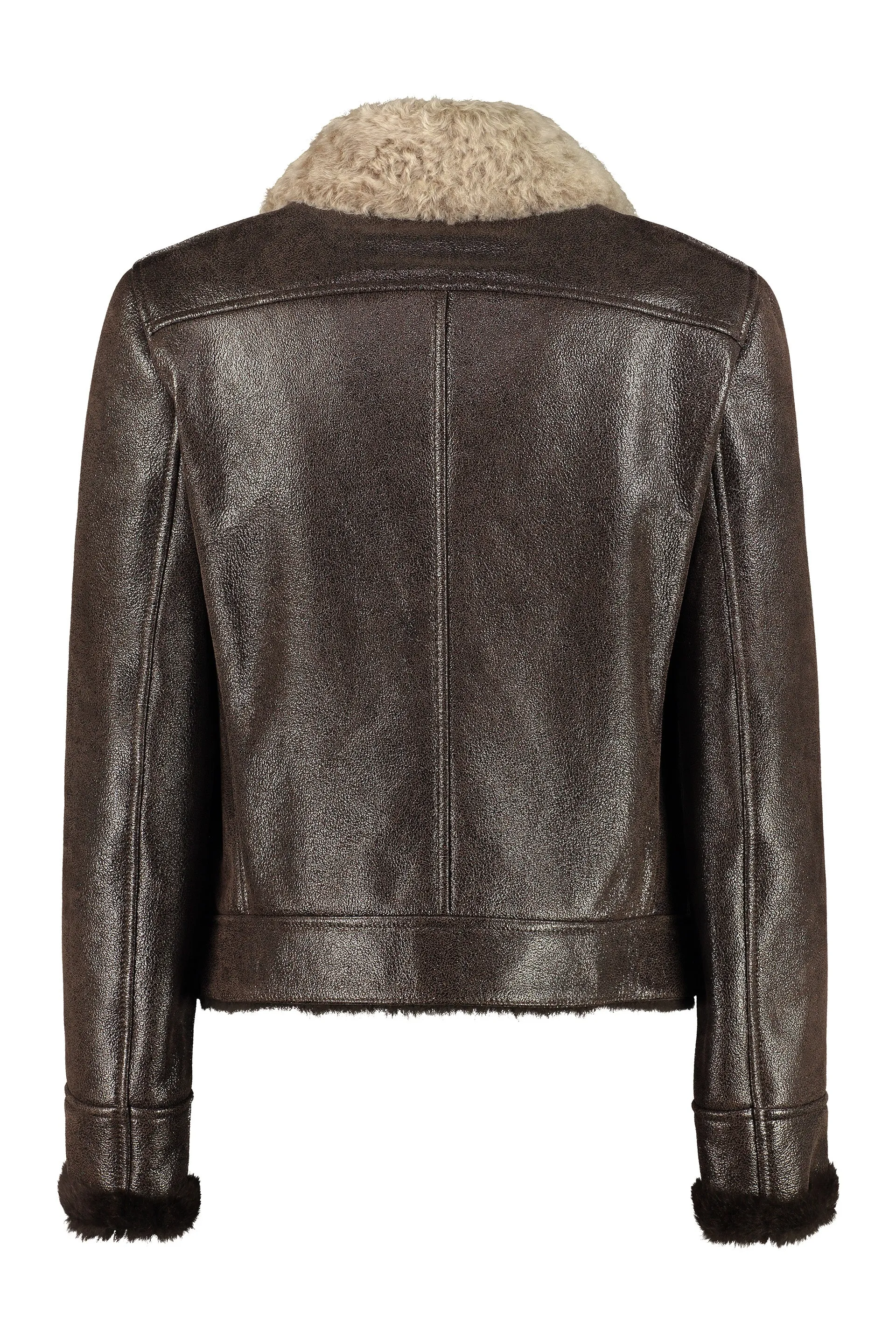 Brunello Cucinelli Shearling Leather Jacket