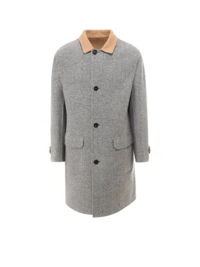 Brunello Cucinelli Single Breasted Reversible Coat