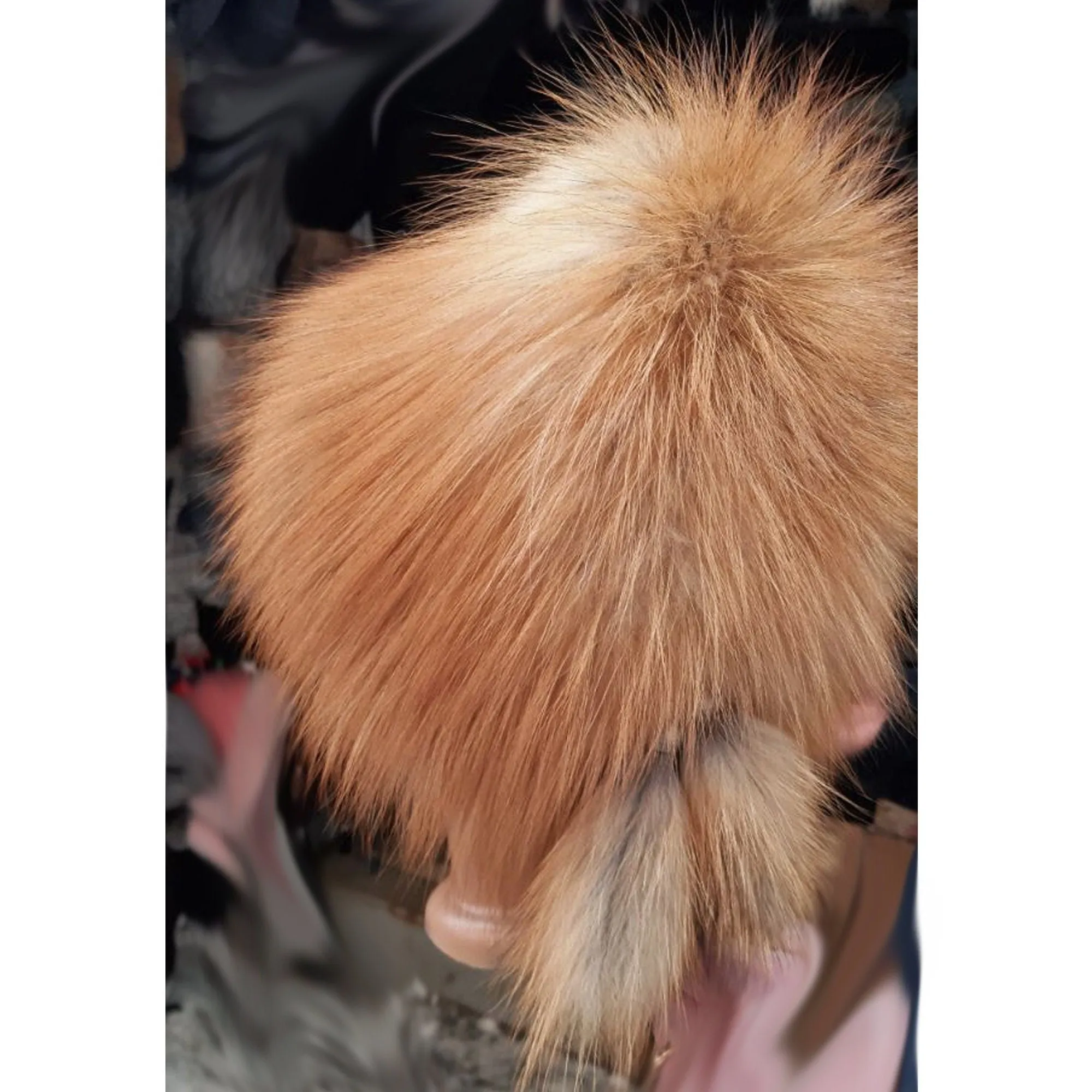 BY ORDER Women Fur Hat, Red Silver Fox Fur Hat, Stretchy Fur hat, Knit Fur Hat, Fox Fur Hat, Girl Fur Hat, Trapper Hat, Real fur Hat, Fluffy