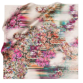 Cacharel Fleur Floral Silk Scarf No. 91