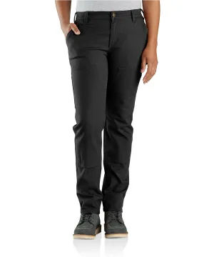 Carhartt Women's Relaxed Fit Double Front Canvas Work Pants - Black