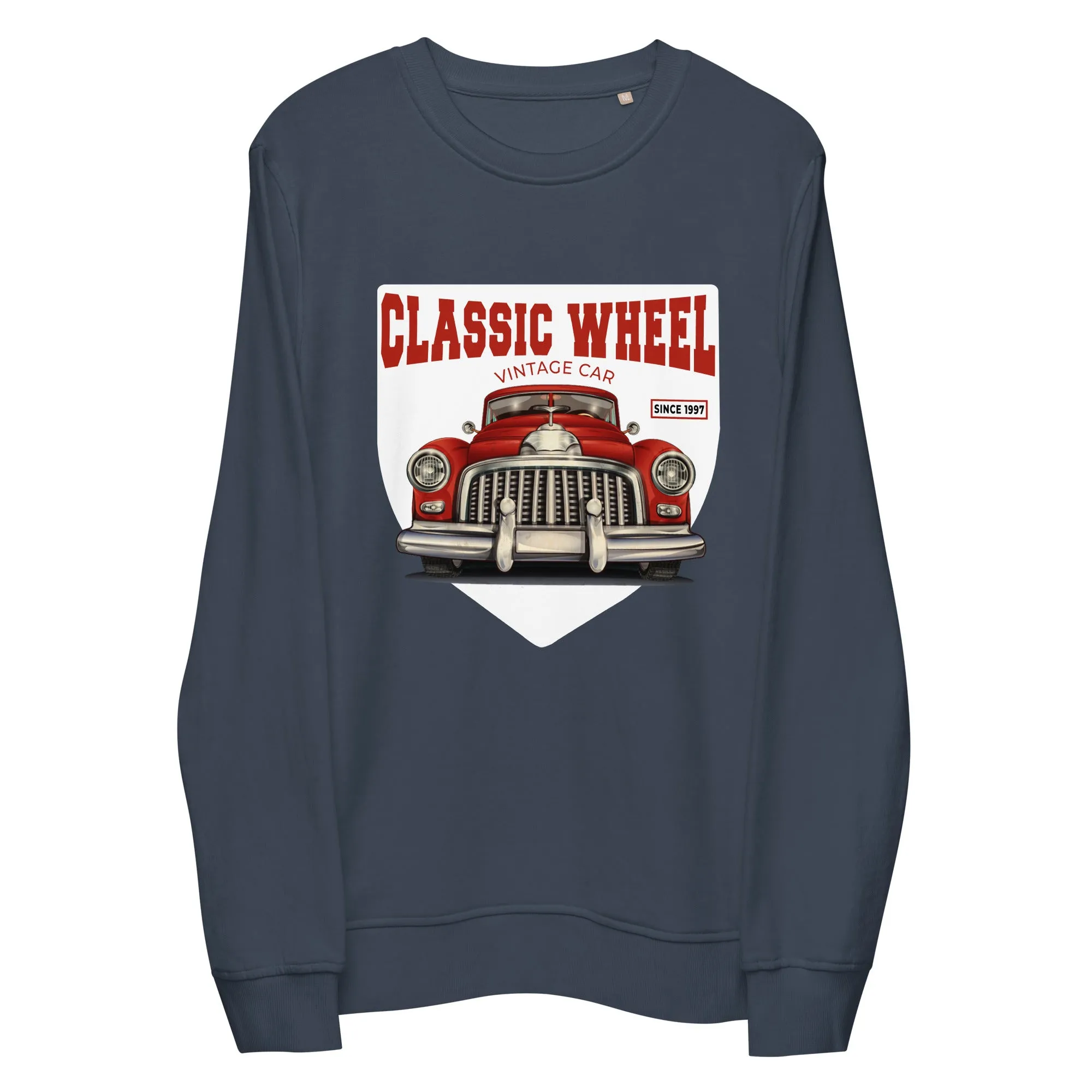 Classic Wheel Vintage Graphic Men Organic Sweatshirt