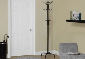 Coat Rack - 70"H / Black Metal