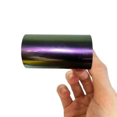 Color Shift Glitter Green Purple Vinyl Wrap