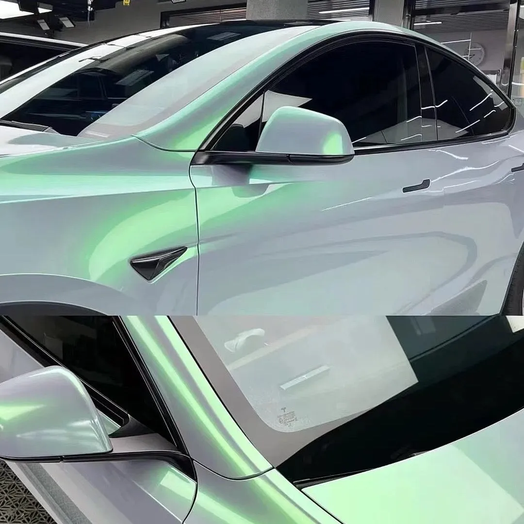 Color Shift Magic Gray Green Vinyl Wrap