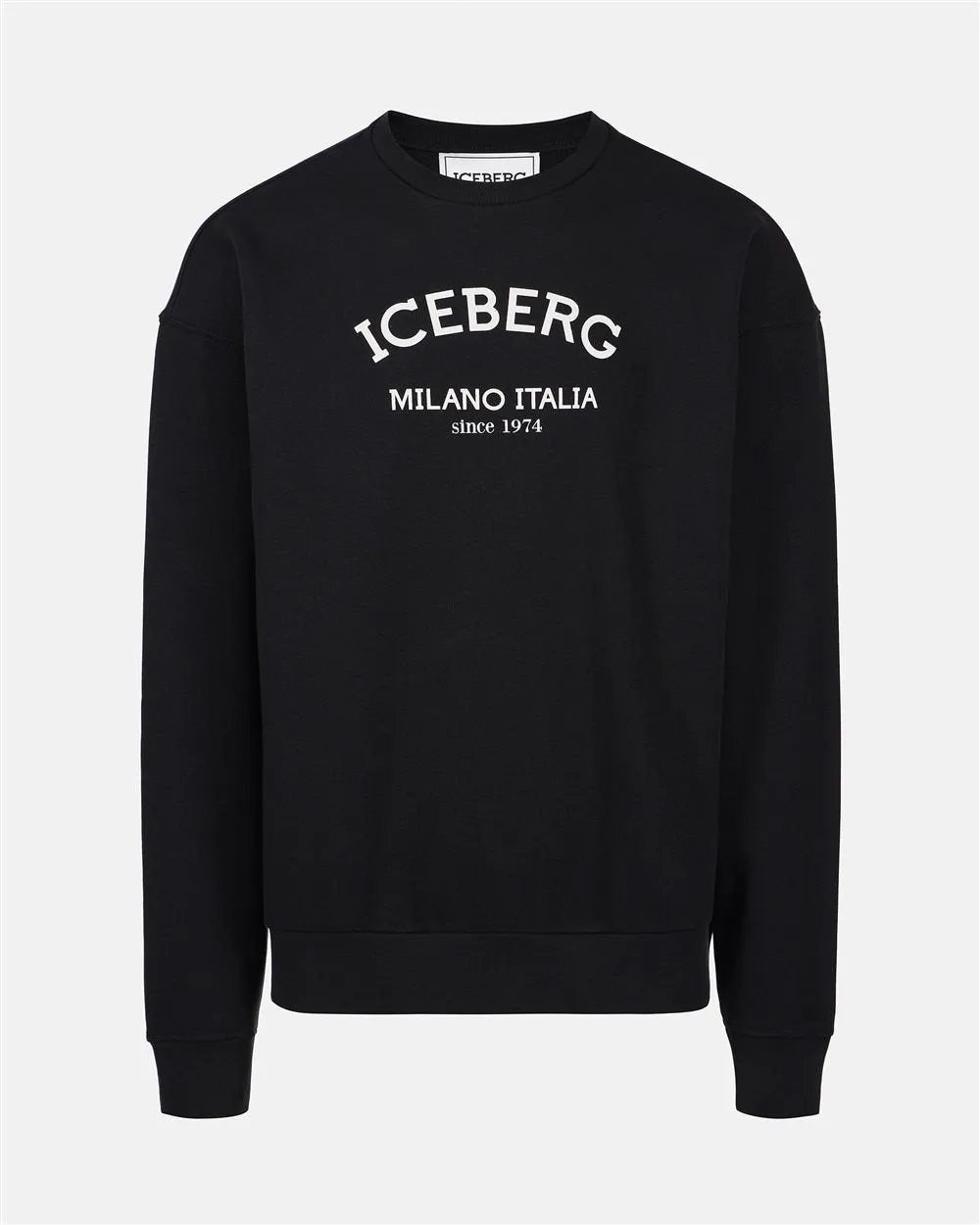 Crew-neck sweatshirt with logo (Black) - I24E05D63179000