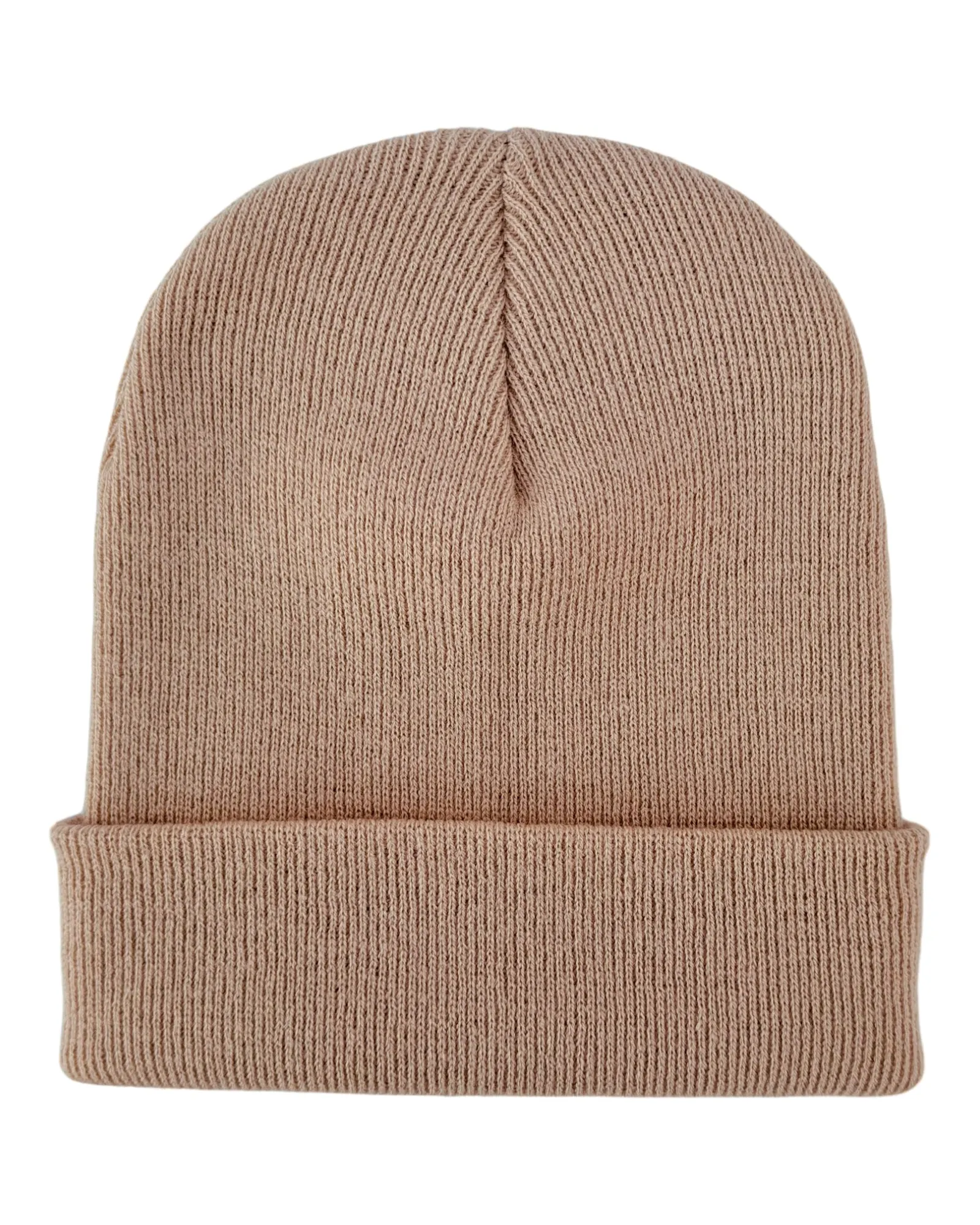 CTD111 HAAKWEAR Knit Cuffed Beanie / Hat - Dune Beige, Made in USA