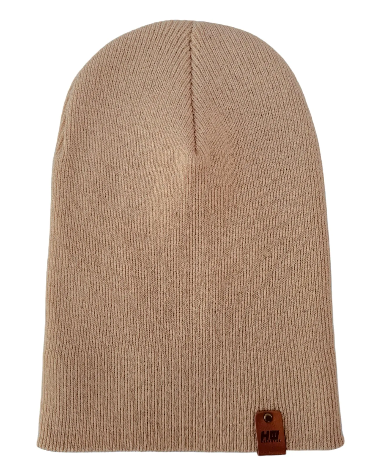 CTD111 HAAKWEAR Knit Cuffed Beanie / Hat - Dune Beige, Made in USA