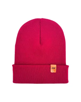 CTD112 HAAKWEAR Knit Cuffed Beanie / Hat - Burnt Maroon, Made in USA