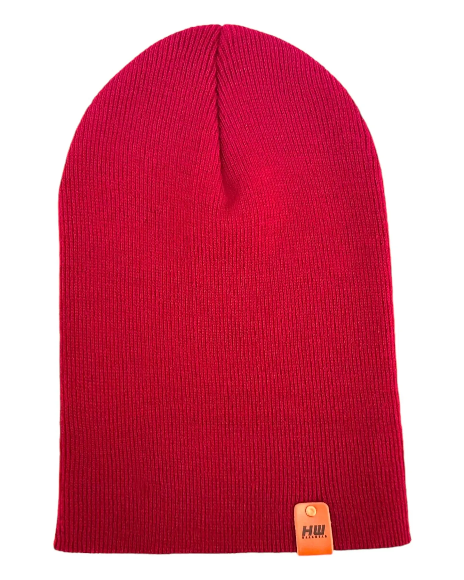 CTD112 HAAKWEAR Knit Cuffed Beanie / Hat - Burnt Maroon, Made in USA