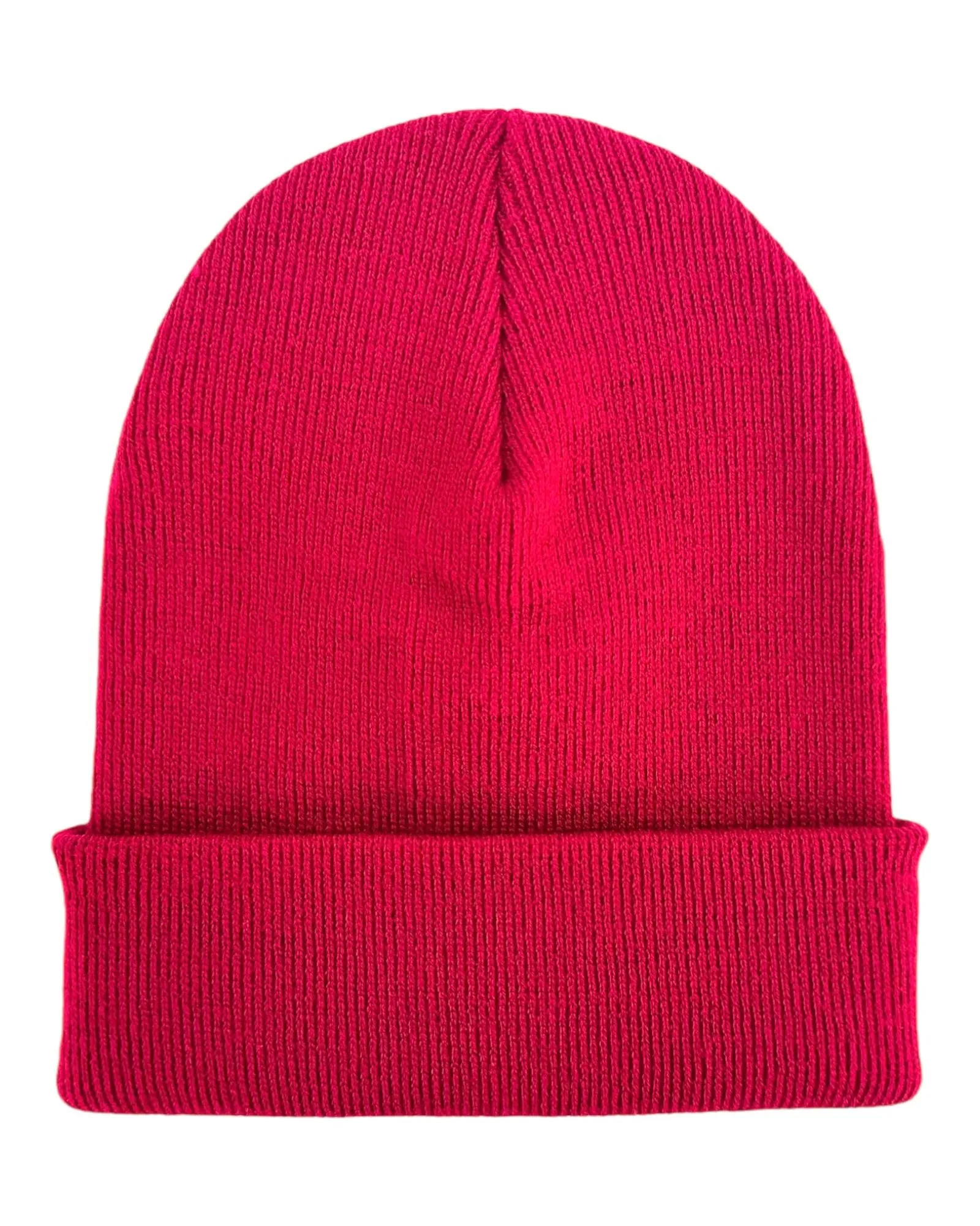 CTD112 HAAKWEAR Knit Cuffed Beanie / Hat - Burnt Maroon, Made in USA