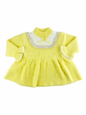 Cute Yellow Winter Frock