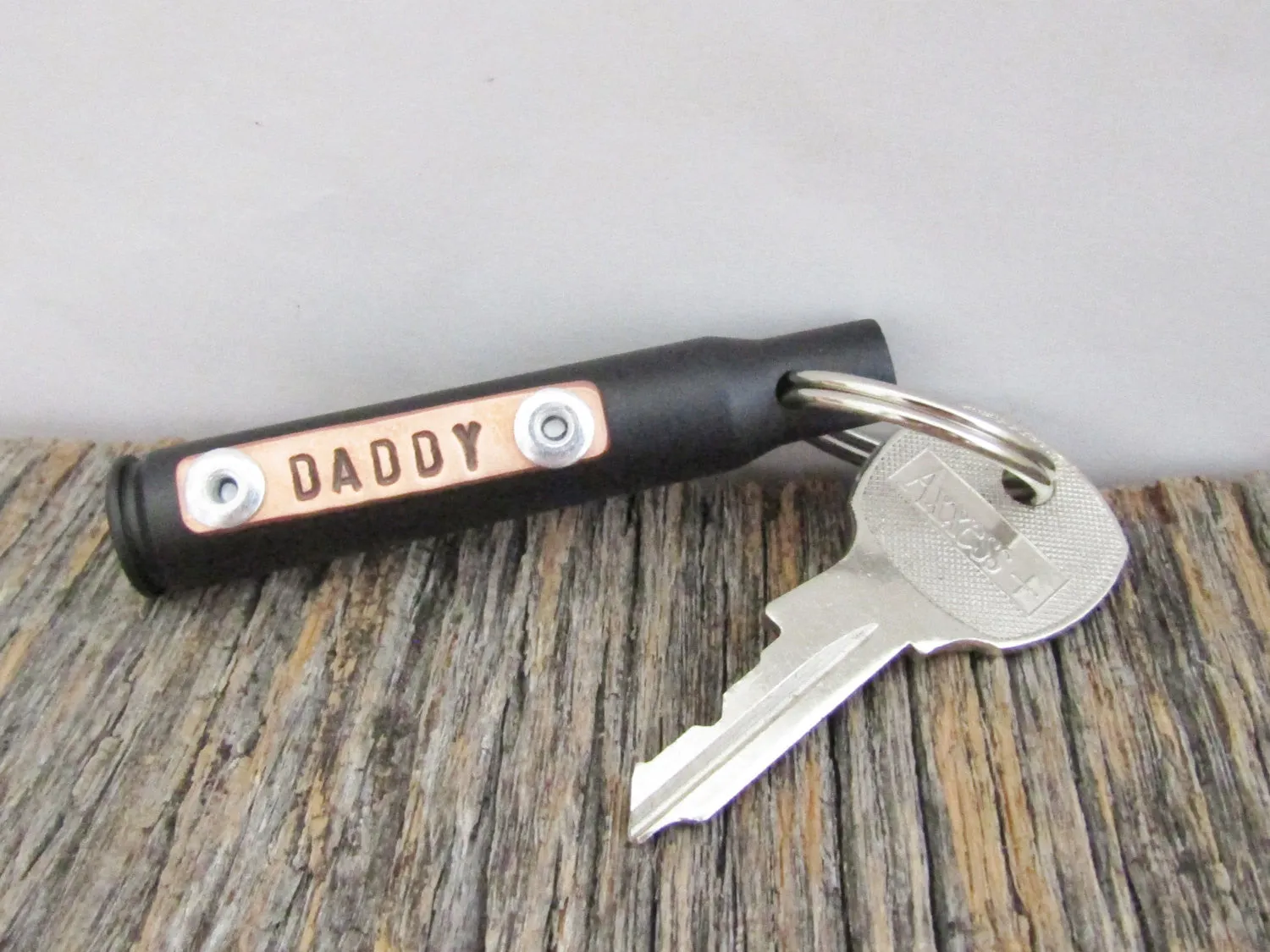 Dad Gifts for Christmas Keychain for Daddy Gun Gifts for Uncle Bullet Jewelry Bullet Casing Keychain for Him Personalized Keychain Steampunk