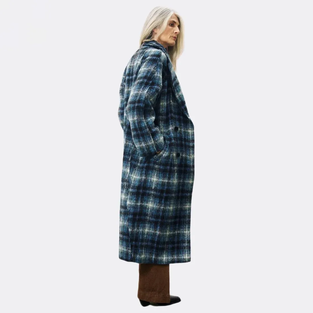 Delphina Coat (Bleu Petrol)